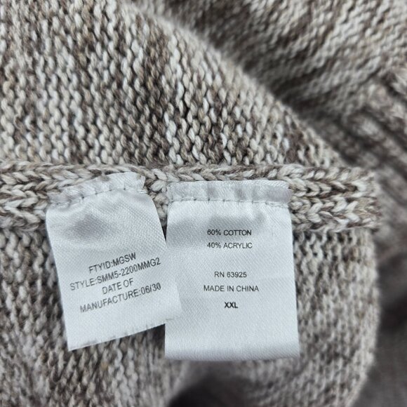 Method Gray Pullover Button Cotton/Acrylic Sweater XXL - Picture 10 of 11